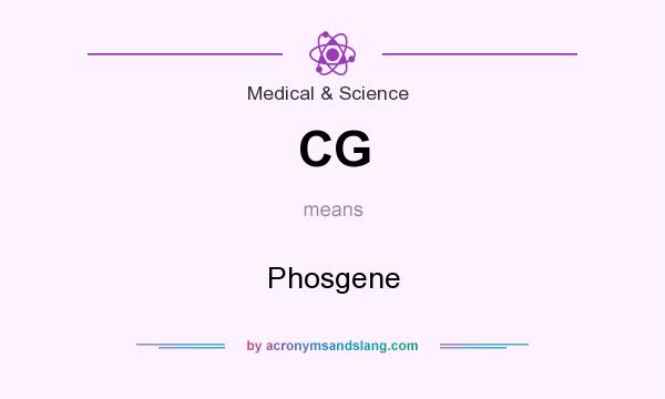 What does CG mean? It stands for Phosgene
