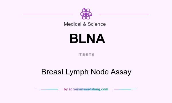What does BLNA mean? It stands for Breast Lymph Node Assay