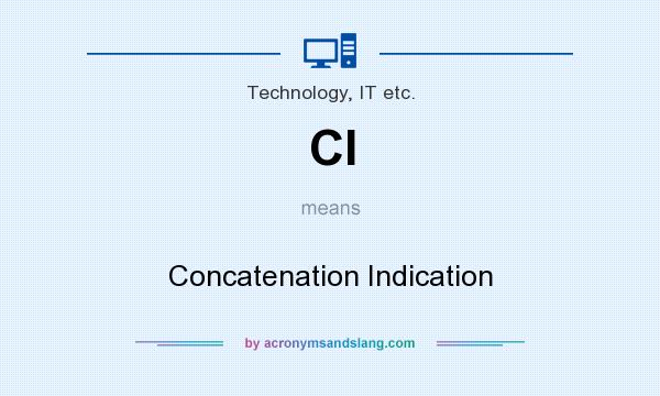 What does CI mean? It stands for Concatenation Indication