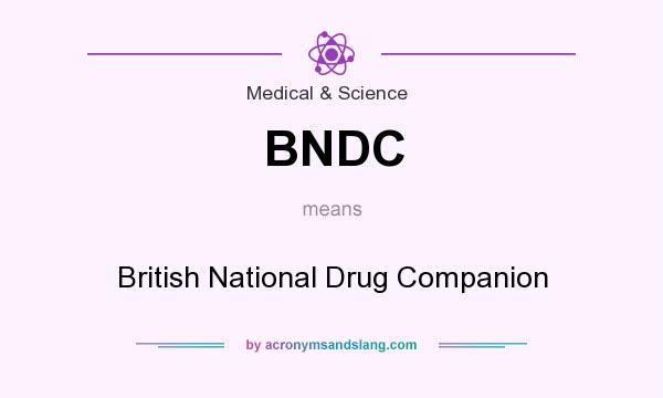 What does BNDC mean? It stands for British National Drug Companion
