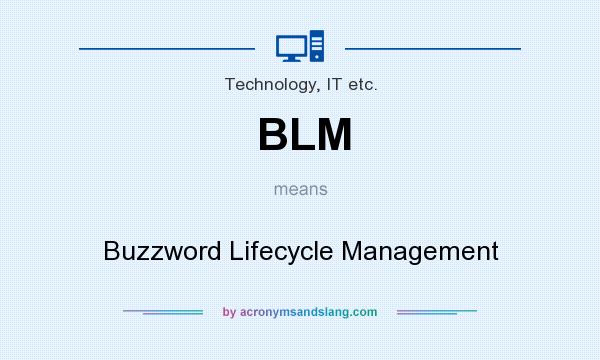 What does BLM mean? It stands for Buzzword Lifecycle Management