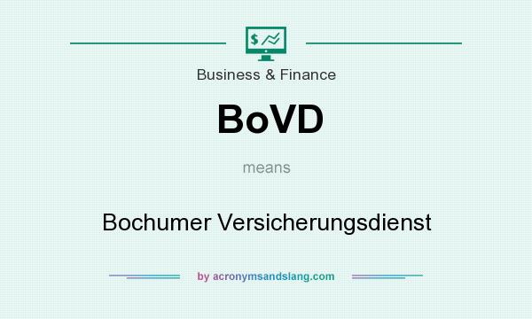 What does BoVD mean? It stands for Bochumer Versicherungsdienst