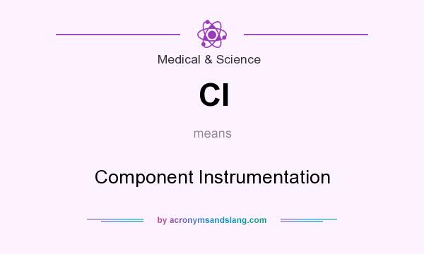 What does CI mean? It stands for Component Instrumentation
