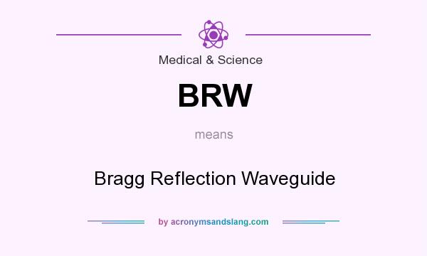 What does BRW mean? It stands for Bragg Reflection Waveguide