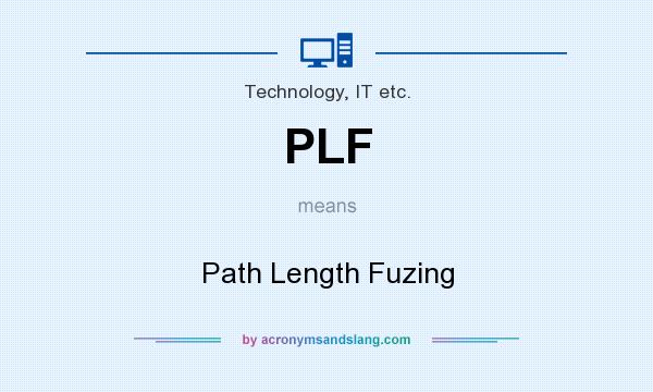 What does PLF mean? It stands for Path Length Fuzing