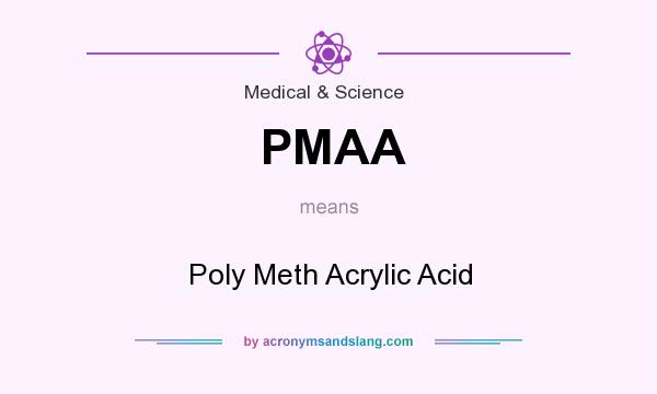 What does PMAA mean? It stands for Poly Meth Acrylic Acid