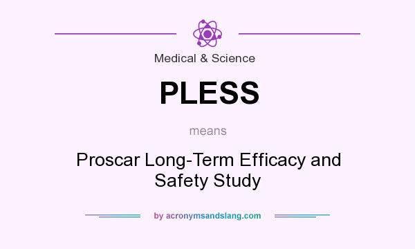 What does PLESS mean? It stands for Proscar Long-Term Efficacy and Safety Study