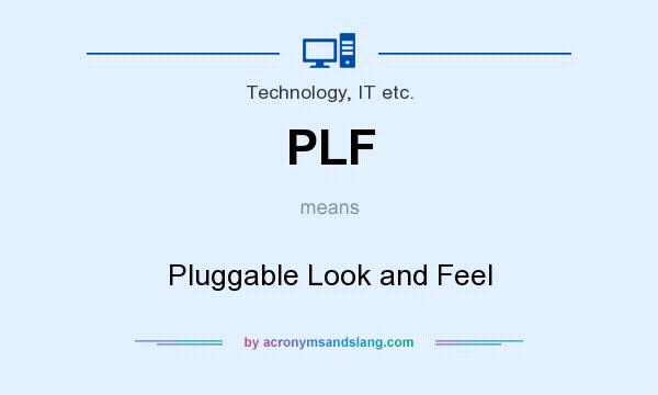 What does PLF mean? It stands for Pluggable Look and Feel