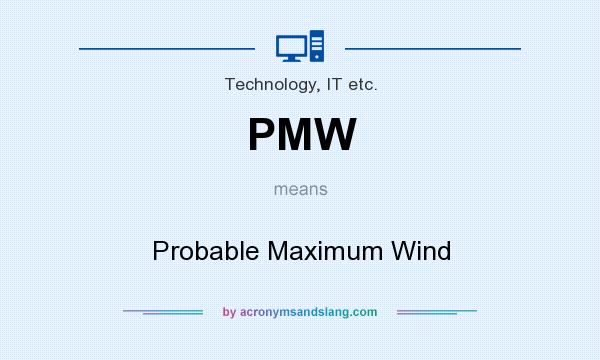 What does PMW mean? It stands for Probable Maximum Wind