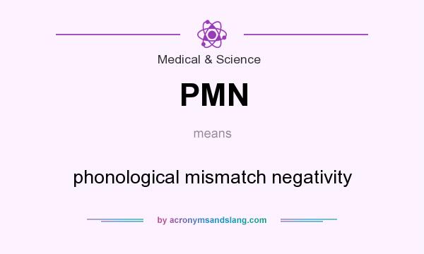 What does PMN mean? It stands for phonological mismatch negativity