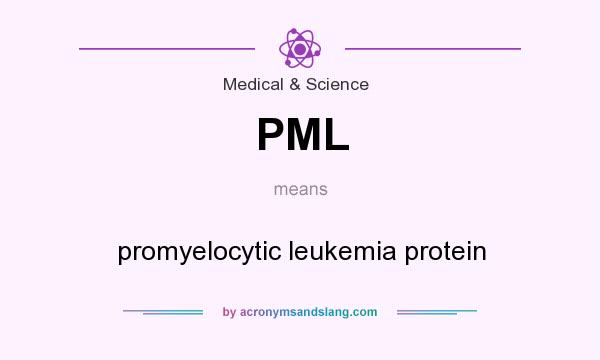 What does PML mean? It stands for promyelocytic leukemia protein