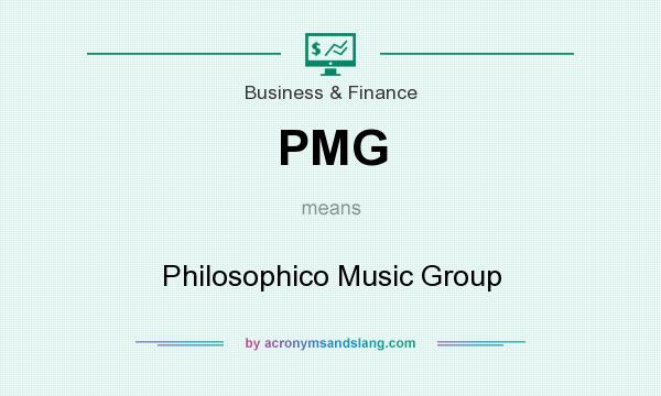 What does PMG mean? It stands for Philosophico Music Group