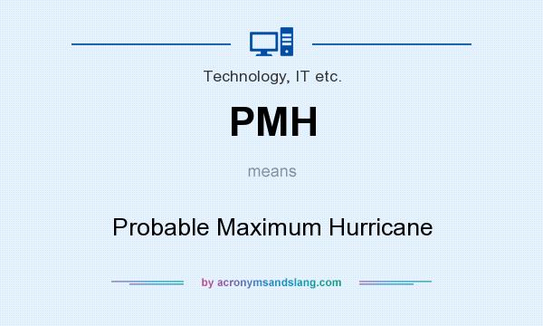 What does PMH mean? It stands for Probable Maximum Hurricane