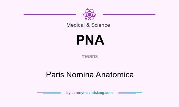 What does PNA mean? It stands for Paris Nomina Anatomica