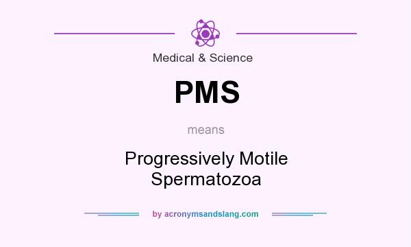 What does PMS mean? It stands for Progressively Motile Spermatozoa