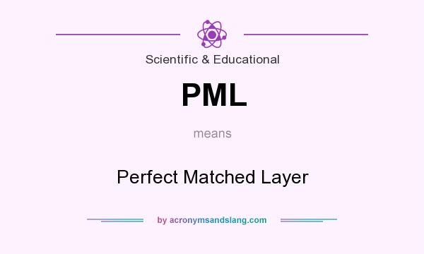 What does PML mean? It stands for Perfect Matched Layer