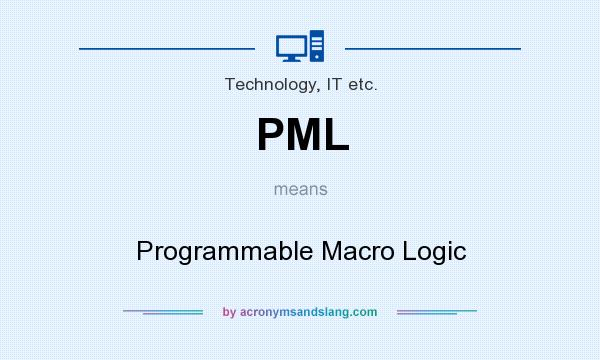 What does PML mean? It stands for Programmable Macro Logic