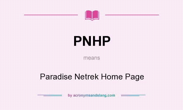 What does PNHP mean? It stands for Paradise Netrek Home Page