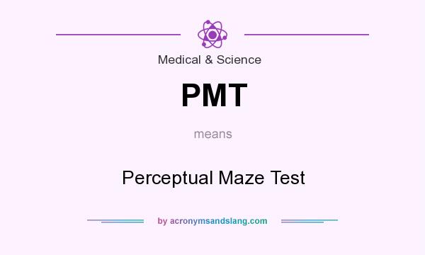 What does PMT mean? It stands for Perceptual Maze Test
