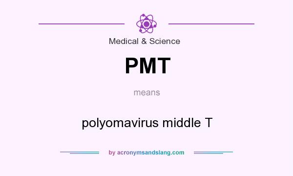 What does PMT mean? It stands for polyomavirus middle T