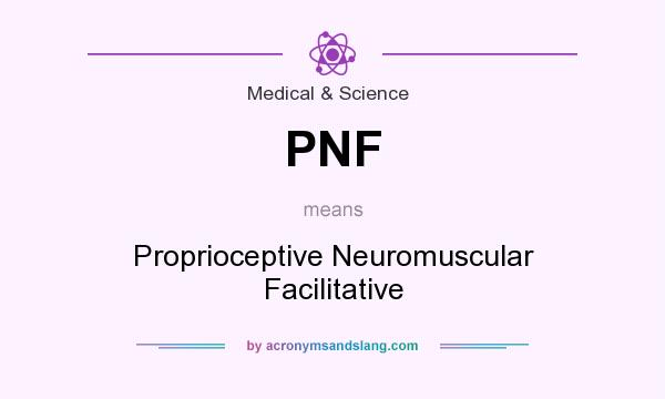 What does PNF mean? It stands for Proprioceptive Neuromuscular Facilitative
