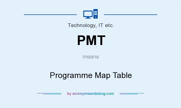 What does PMT mean? It stands for Programme Map Table