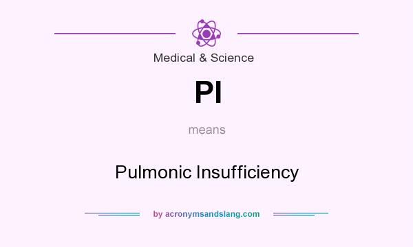 What does PI mean? It stands for Pulmonic Insufficiency