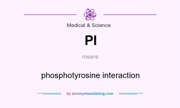 What does PI mean? It stands for phosphotyrosine interaction