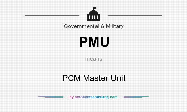 What does PMU mean? It stands for PCM Master Unit