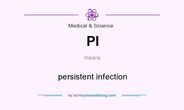 What does PI mean? It stands for persistent infection
