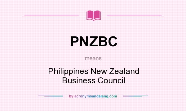 What does PNZBC mean? It stands for Philippines New Zealand Business Council