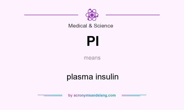 What does PI mean? It stands for plasma insulin