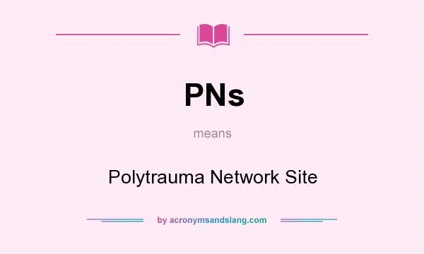 What does PNs mean? It stands for Polytrauma Network Site