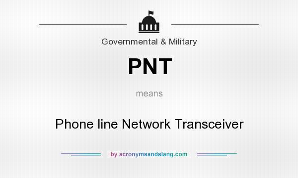 What does PNT mean? It stands for Phone line Network Transceiver