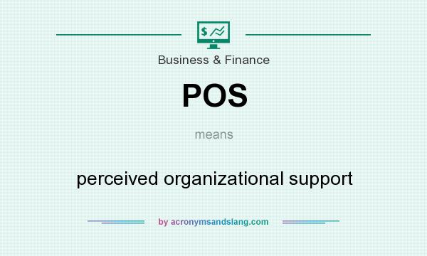What does POS mean? It stands for perceived organizational support