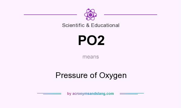 What does PO2 mean? It stands for Pressure of Oxygen