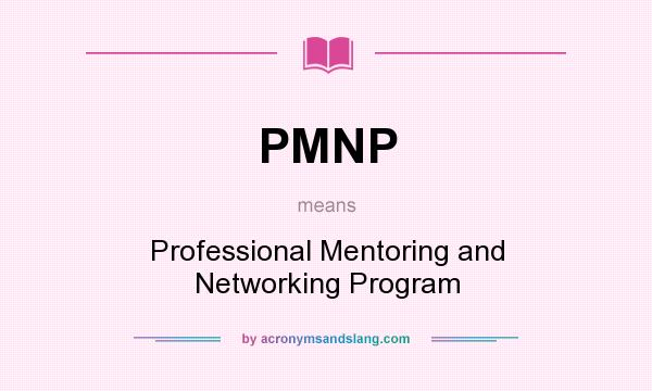 What does PMNP mean? It stands for Professional Mentoring and Networking Program