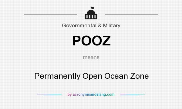 What does POOZ mean? It stands for Permanently Open Ocean Zone