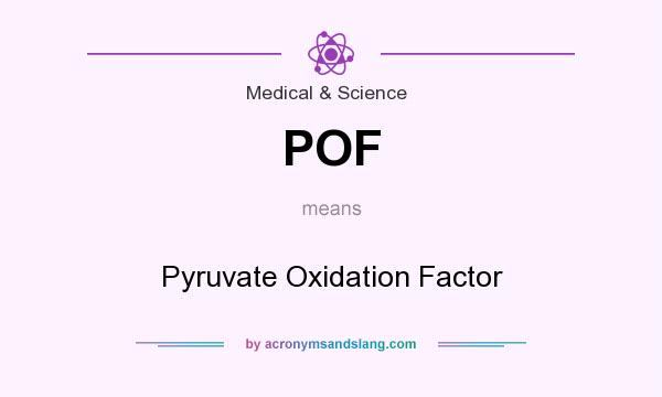 What does POF mean? It stands for Pyruvate Oxidation Factor