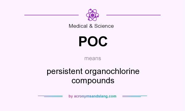What does POC mean? It stands for persistent organochlorine compounds