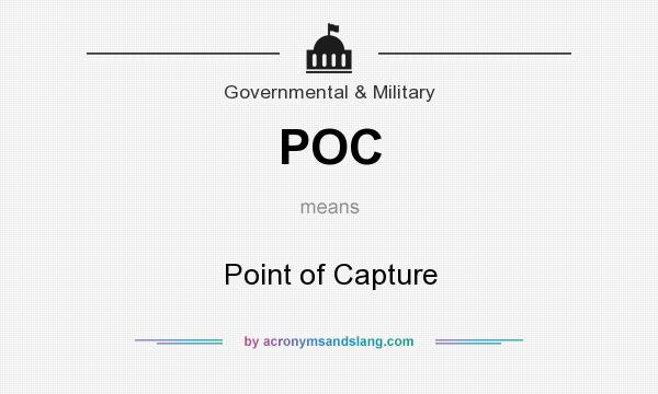What does POC mean? It stands for Point of Capture
