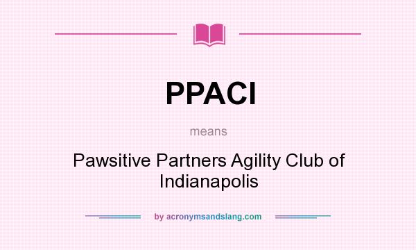 What does PPACI mean? It stands for Pawsitive Partners Agility Club of Indianapolis