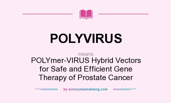 What does POLYVIRUS mean? It stands for POLYmer-VIRUS Hybrid Vectors for Safe and Efficient Gene Therapy of Prostate Cancer
