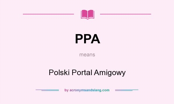 What does PPA mean? It stands for Polski Portal Amigowy