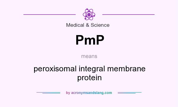 What does PmP mean? It stands for peroxisomal integral membrane protein