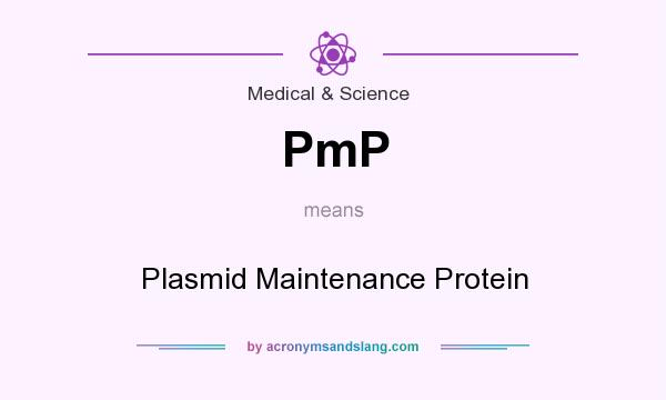 What does PmP mean? It stands for Plasmid Maintenance Protein