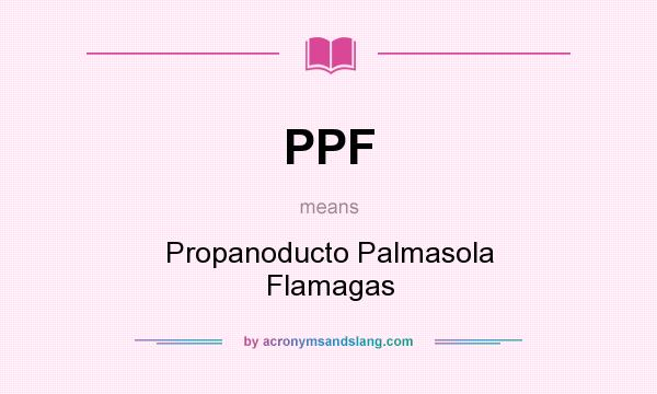 What does PPF mean? It stands for Propanoducto Palmasola Flamagas