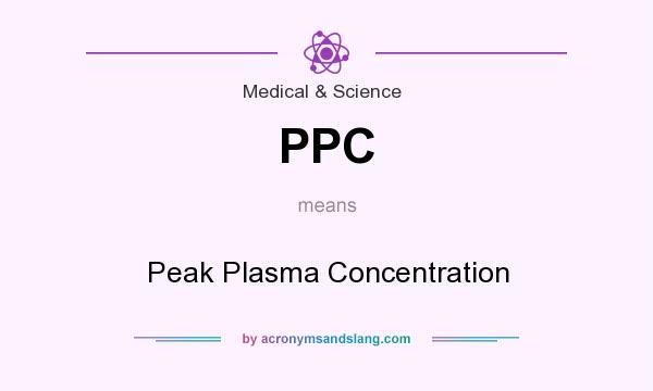 What does PPC mean? It stands for Peak Plasma Concentration