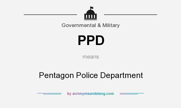 What does PPD mean? It stands for Pentagon Police Department