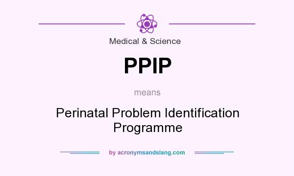 What does PPIP mean? It stands for Perinatal Problem Identification Programme